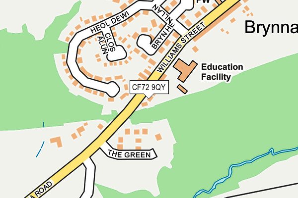 CF72 9QY map - OS OpenMap – Local (Ordnance Survey)