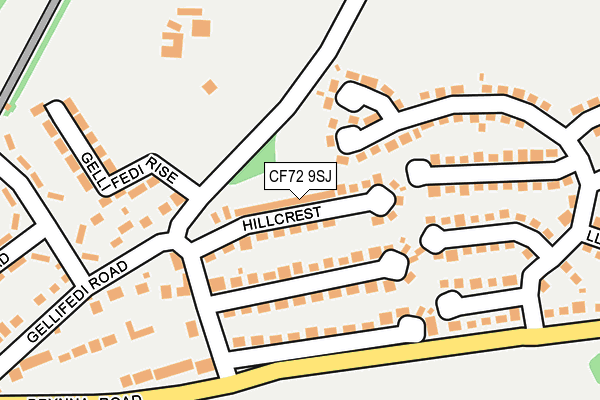 CF72 9SJ map - OS OpenMap – Local (Ordnance Survey)