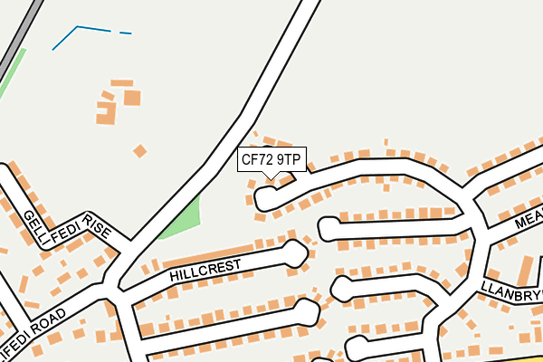 CF72 9TP map - OS OpenMap – Local (Ordnance Survey)