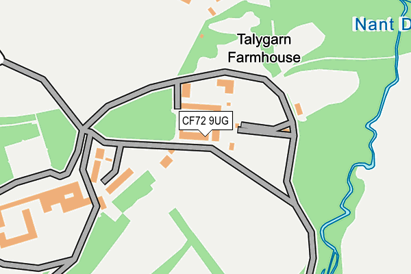 CF72 9UG map - OS OpenMap – Local (Ordnance Survey)