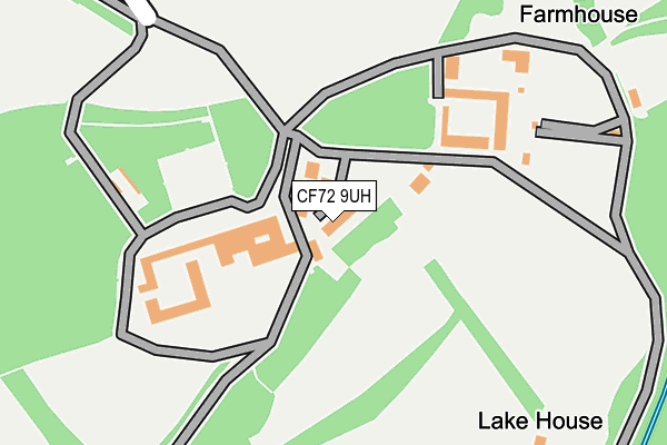 CF72 9UH map - OS OpenMap – Local (Ordnance Survey)