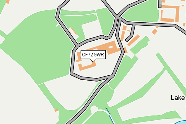 CF72 9WR map - OS OpenMap – Local (Ordnance Survey)