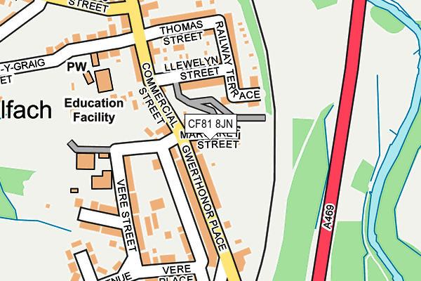 CF81 8JN map - OS OpenMap – Local (Ordnance Survey)