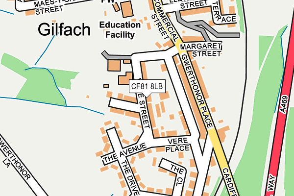 Map of BUSY FEET (GILFACH) LTD. at local scale