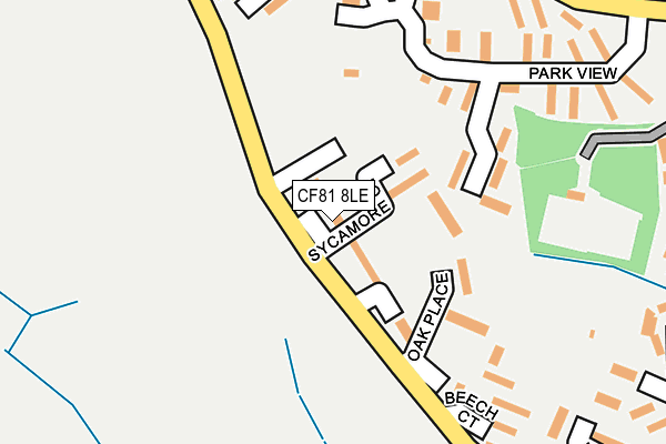 CF81 8LE map - OS OpenMap – Local (Ordnance Survey)