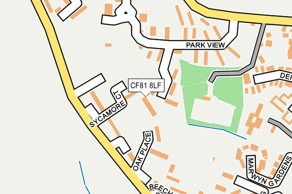 CF81 8LF map - OS OpenMap – Local (Ordnance Survey)