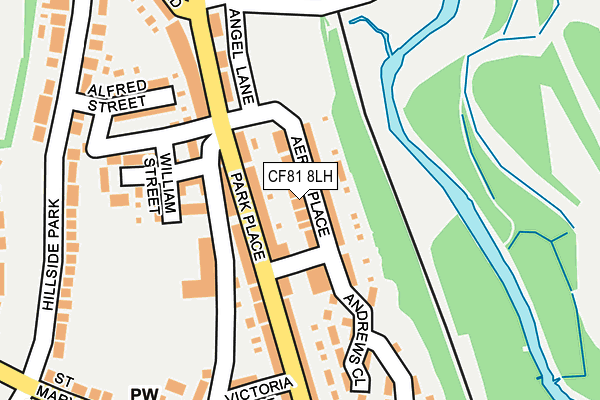 CF81 8LH map - OS OpenMap – Local (Ordnance Survey)