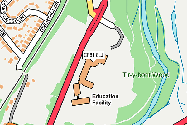 CF81 8LJ map - OS OpenMap – Local (Ordnance Survey)