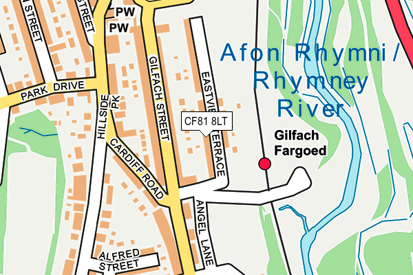 CF81 8LT map - OS OpenMap – Local (Ordnance Survey)