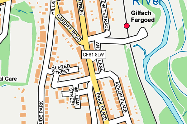 CF81 8LW map - OS OpenMap – Local (Ordnance Survey)