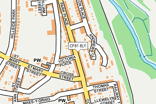 CF81 8LY map - OS OpenMap – Local (Ordnance Survey)