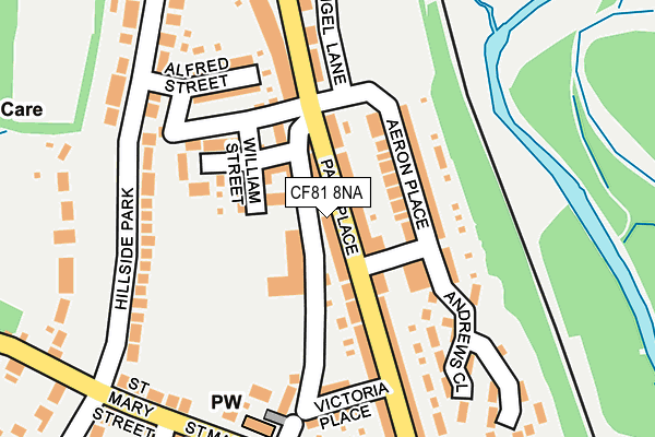 CF81 8NA map - OS OpenMap – Local (Ordnance Survey)