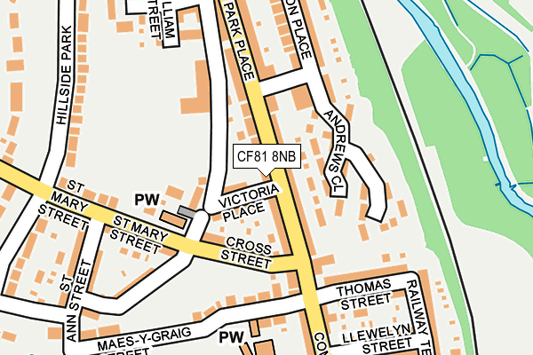 CF81 8NB map - OS OpenMap – Local (Ordnance Survey)
