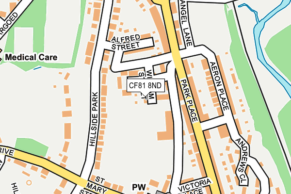 CF81 8ND map - OS OpenMap – Local (Ordnance Survey)