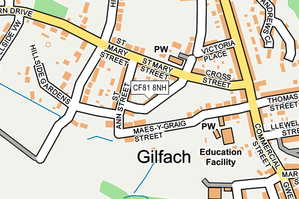 CF81 8NH map - OS OpenMap – Local (Ordnance Survey)