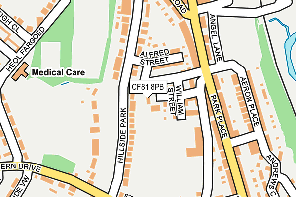 CF81 8PB map - OS OpenMap – Local (Ordnance Survey)