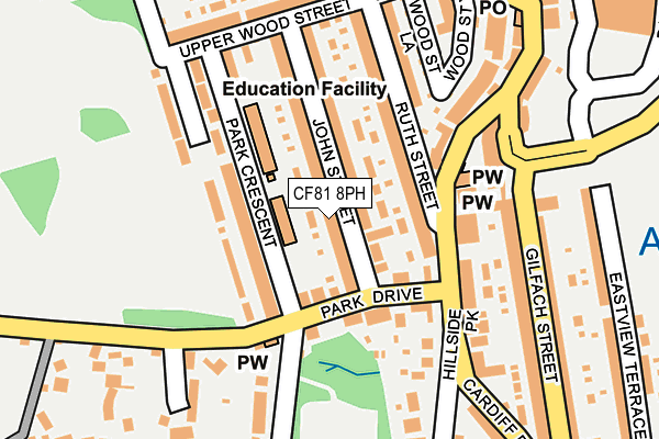 CF81 8PH map - OS OpenMap – Local (Ordnance Survey)