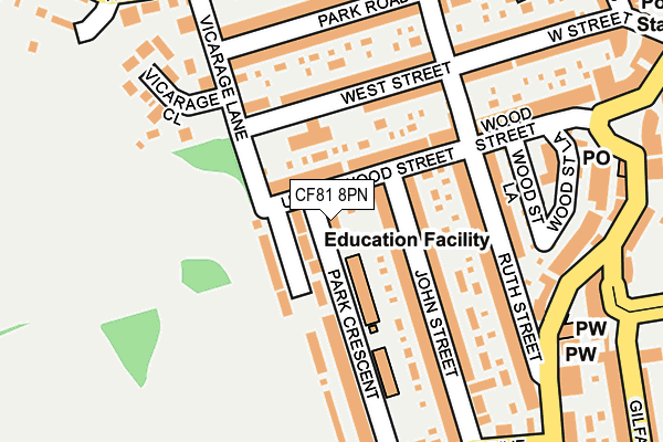 CF81 8PN map - OS OpenMap – Local (Ordnance Survey)