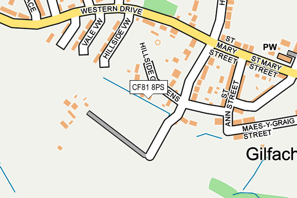 CF81 8PS map - OS OpenMap – Local (Ordnance Survey)