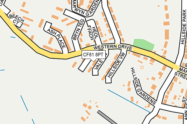 CF81 8PT map - OS OpenMap – Local (Ordnance Survey)