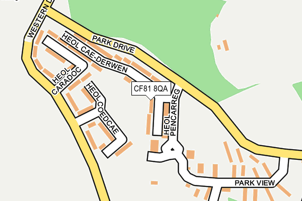 CF81 8QA map - OS OpenMap – Local (Ordnance Survey)