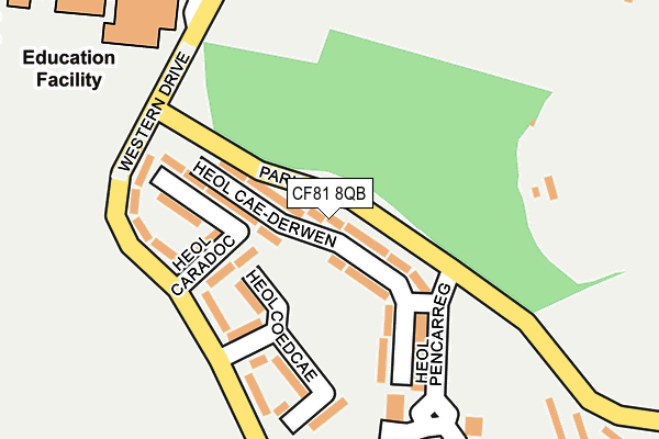 CF81 8QB map - OS OpenMap – Local (Ordnance Survey)