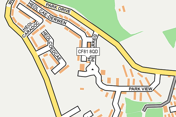 CF81 8QD map - OS OpenMap – Local (Ordnance Survey)