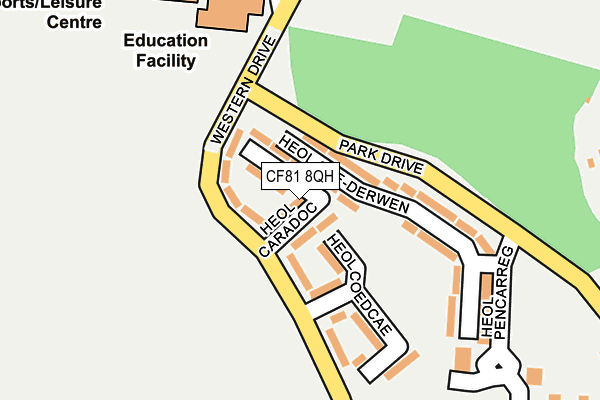 CF81 8QH map - OS OpenMap – Local (Ordnance Survey)