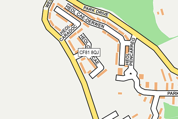 CF81 8QJ map - OS OpenMap – Local (Ordnance Survey)