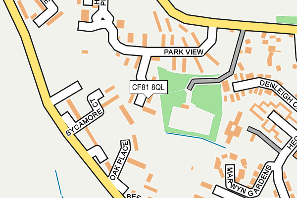 CF81 8QL map - OS OpenMap – Local (Ordnance Survey)