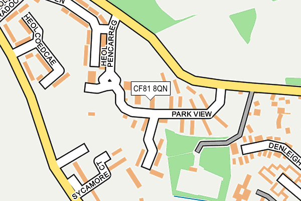 CF81 8QN map - OS OpenMap – Local (Ordnance Survey)