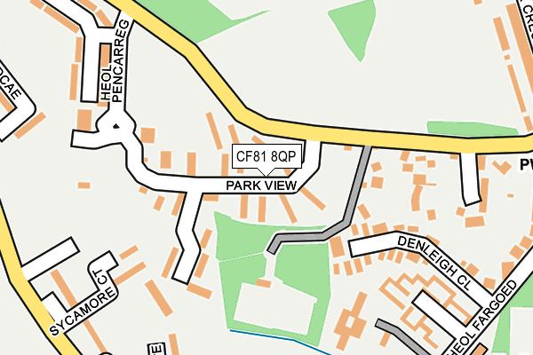 CF81 8QP map - OS OpenMap – Local (Ordnance Survey)