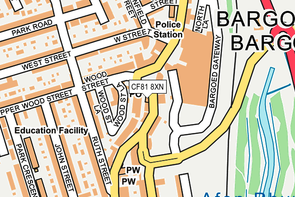 CF81 8XN map - OS OpenMap – Local (Ordnance Survey)