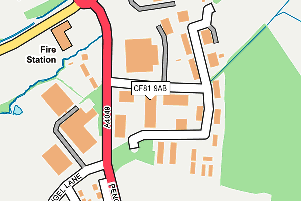CF81 9AB map - OS OpenMap – Local (Ordnance Survey)