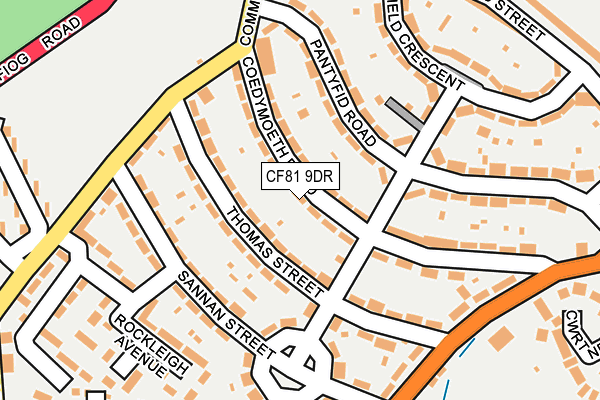 CF81 9DR map - OS OpenMap – Local (Ordnance Survey)