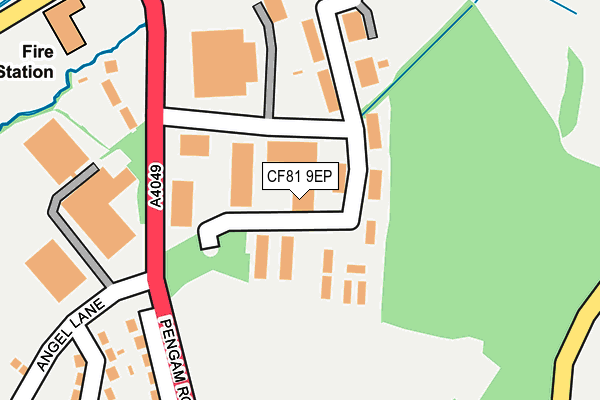 CF81 9EP map - OS OpenMap – Local (Ordnance Survey)
