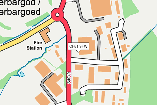 CF81 9FW map - OS OpenMap – Local (Ordnance Survey)