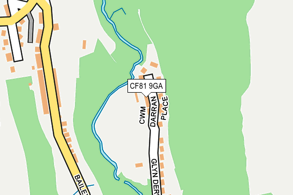 CF81 9GA map - OS OpenMap – Local (Ordnance Survey)