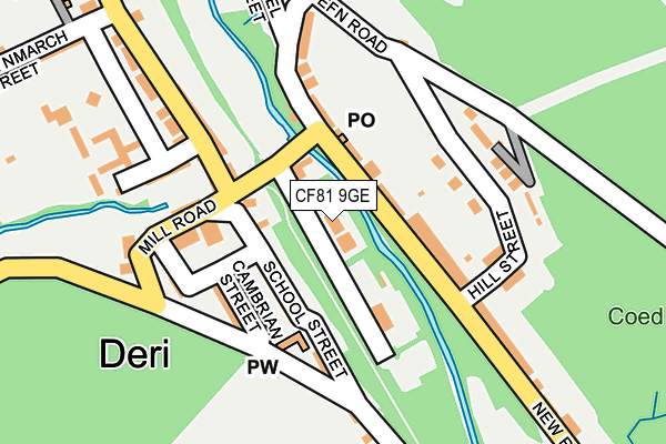 CF81 9GE map - OS OpenMap – Local (Ordnance Survey)