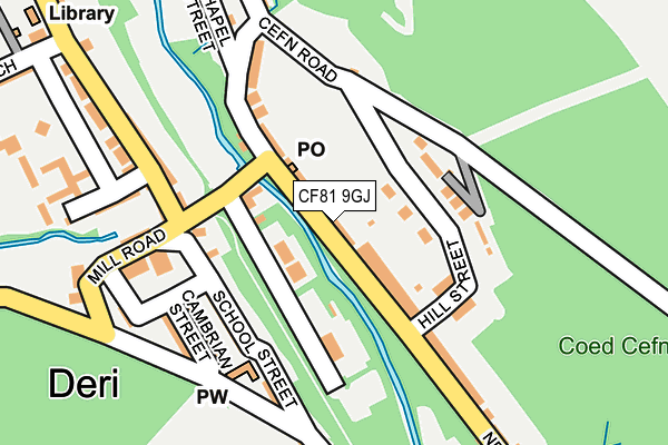 CF81 9GJ map - OS OpenMap – Local (Ordnance Survey)