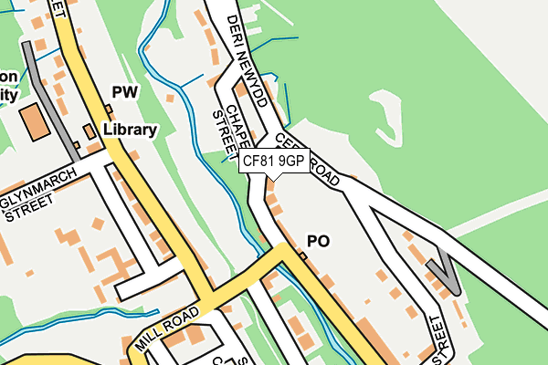 CF81 9GP map - OS OpenMap – Local (Ordnance Survey)