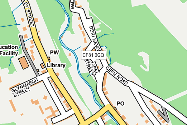 CF81 9GQ map - OS OpenMap – Local (Ordnance Survey)