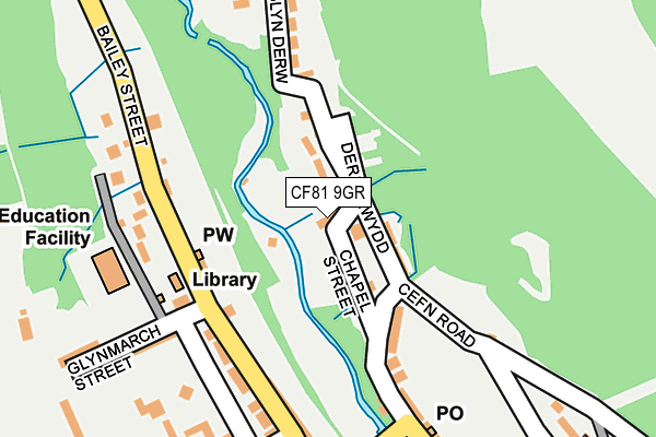 CF81 9GR map - OS OpenMap – Local (Ordnance Survey)
