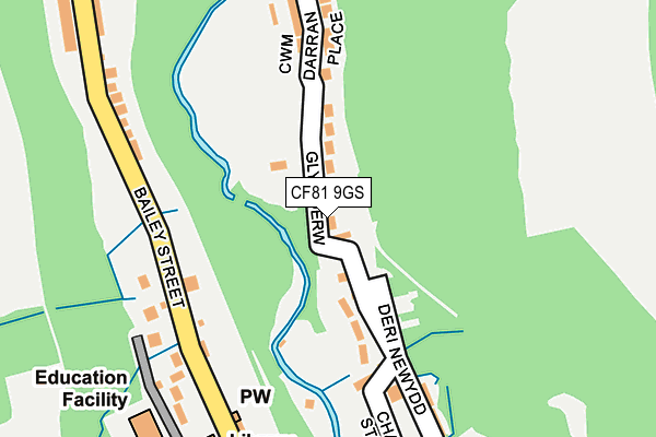 CF81 9GS map - OS OpenMap – Local (Ordnance Survey)