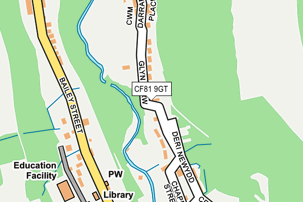 CF81 9GT map - OS OpenMap – Local (Ordnance Survey)