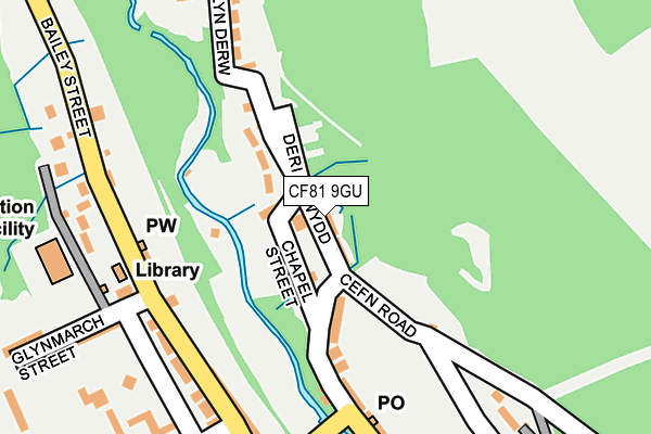CF81 9GU map - OS OpenMap – Local (Ordnance Survey)