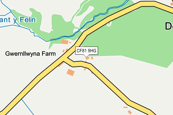 CF81 9HG map - OS OpenMap – Local (Ordnance Survey)