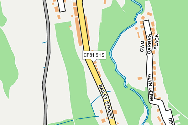 CF81 9HS map - OS OpenMap – Local (Ordnance Survey)