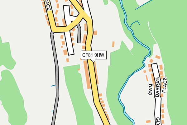 CF81 9HW map - OS OpenMap – Local (Ordnance Survey)