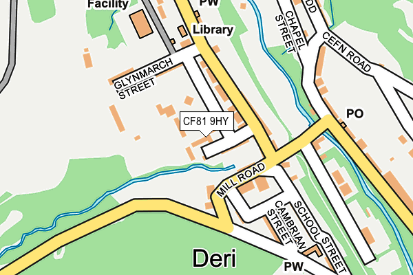 CF81 9HY map - OS OpenMap – Local (Ordnance Survey)